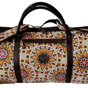 Mandela Print & Buffel Leather Bag – African-Inspired Everyday Carry