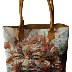Mandela Print Tote Bag – African-Inspired Everyday Carry