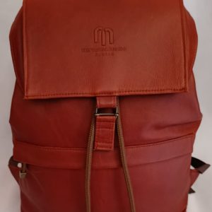 Maroon Leather Backpack – Elegant Laptop Bag